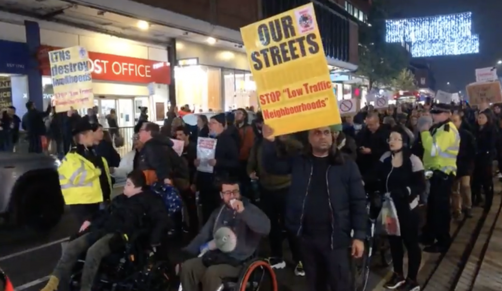 Protest against LTNs in Haringey took place