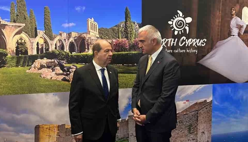 KKTC Cumhurbaşkanı Ersin Tatar, Türkiye Turizm Bakanı Ersoy ile görüştü