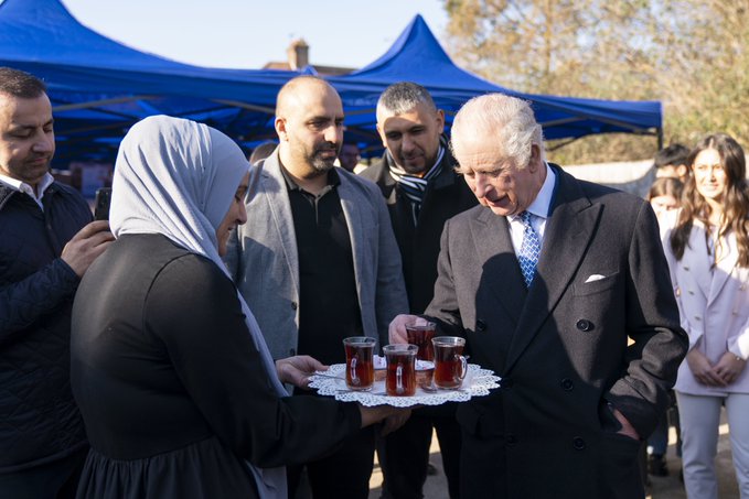 King Charles visits members of London’s Turkish speaking communities
