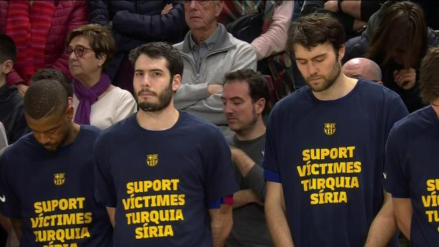 İspanya Basketbol Ligi’nde depremzedeler için saygı duruşu