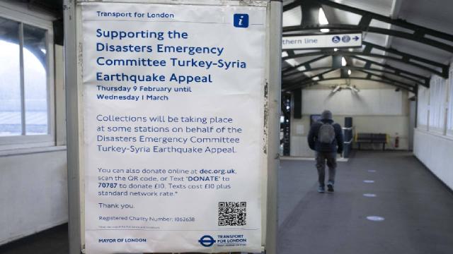 İngiltere’de yardım kuruluşları depremzedelere destek için kampanya başlattı