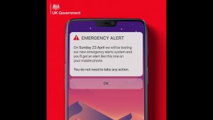 İngiltere’de acil durum uyarı sistemi test edildi