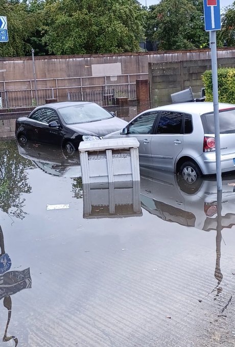 Van driver rescued and 19 evacuated as flooding hits London