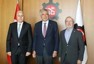 ATMB President Vehbi Keleş visits ISO President Erdal Bahçıvan