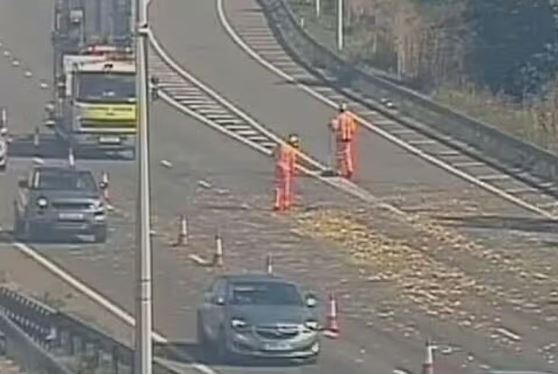 M25 shut after major watermelon spillage on motorway