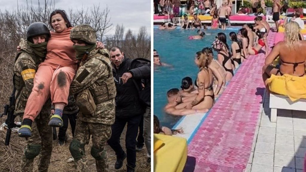 Ukrayna’da bir tarafta savaş var, diğer tarafta eğlence
