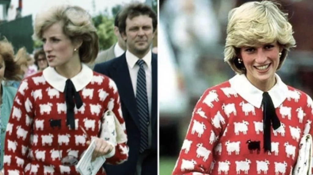 Prenses Diana’nın koyun desenli kazağı rekor fiyata satıldı