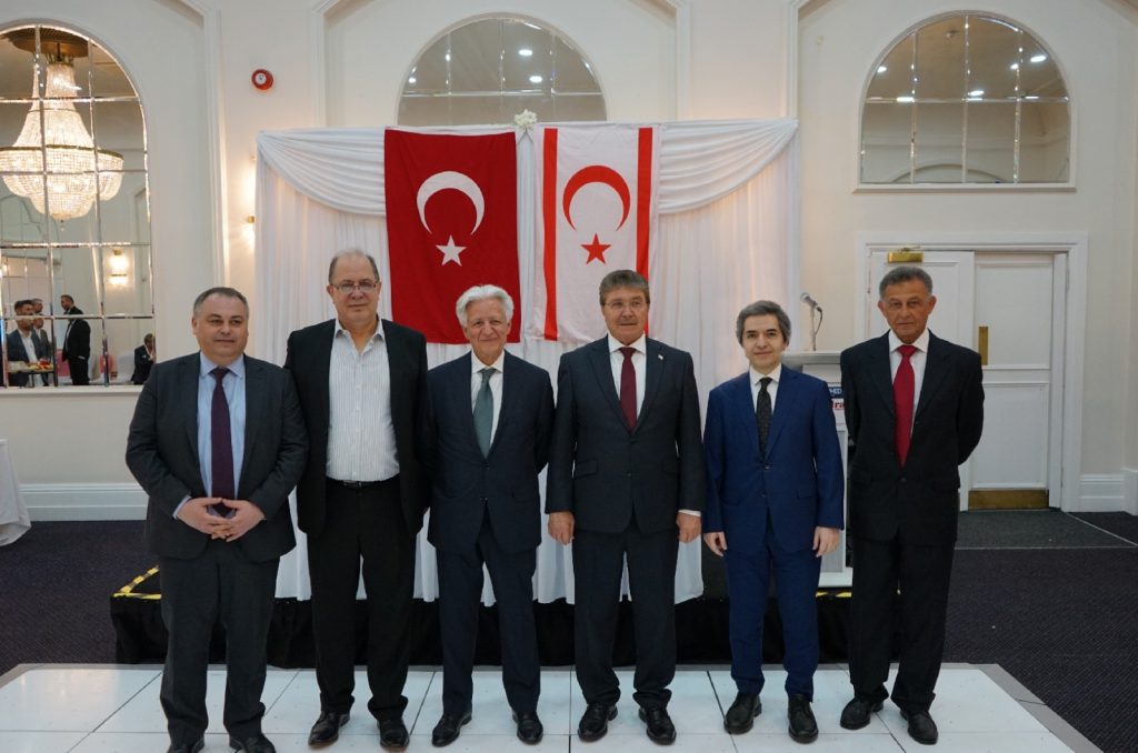 TRNC PM Ünal Üstel met with the businesspeople in London