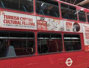 Buses on route with the 7th Turkish Cypriot Cultural Festival