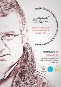  Mehmet Yaşın’s first poetry books 40th anniversary will be celebrated in London