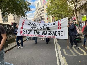 Day-Mer members march for Palestine